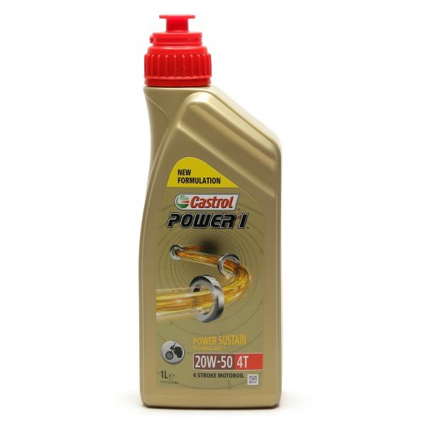 Castrol 20W-50 Power1 4T Motorcycle Oil | Motorcycle Oil Castrol 20W-50 Power1 4T for Sale