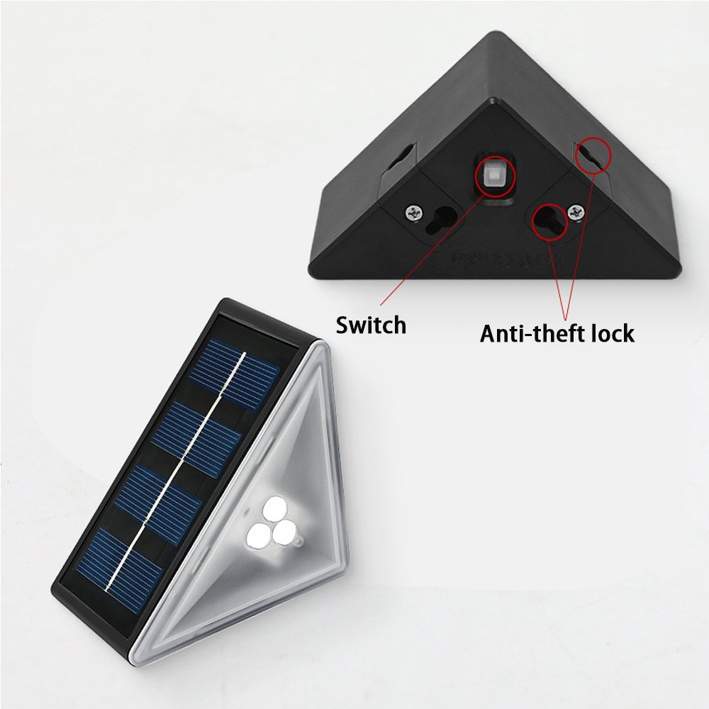 Outdoor IP65 Waterproof Deck Stair Light Sidewalk Patio Lighting Garden Atmosphere Decorative Lamp Solar Step Light