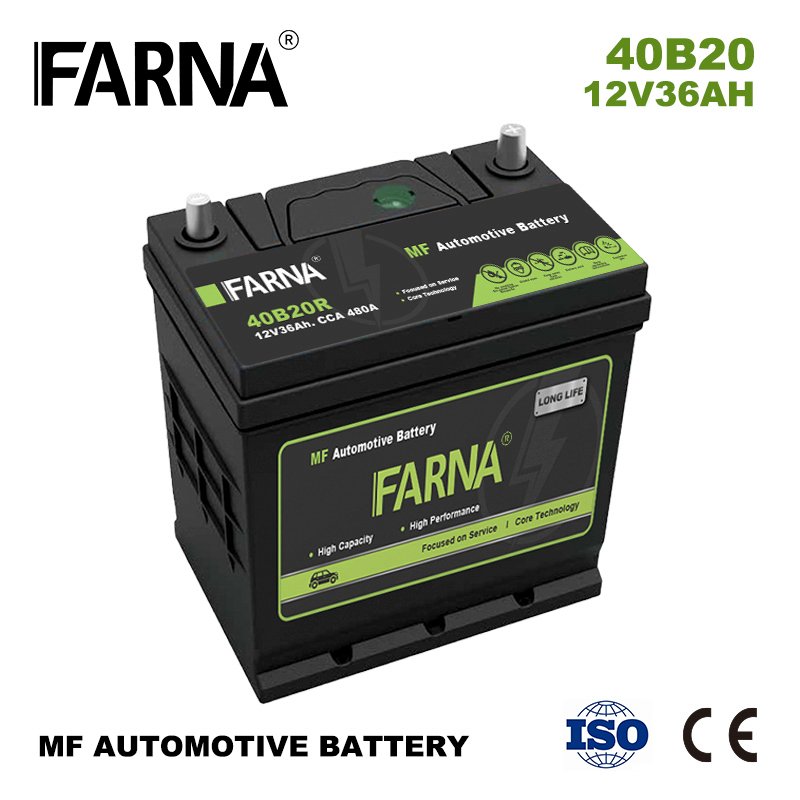 High Performance 12V 36ah/40B20 Car Battery Quality Lead Acid Maintenance Free Auto Batteries with Good Reputation