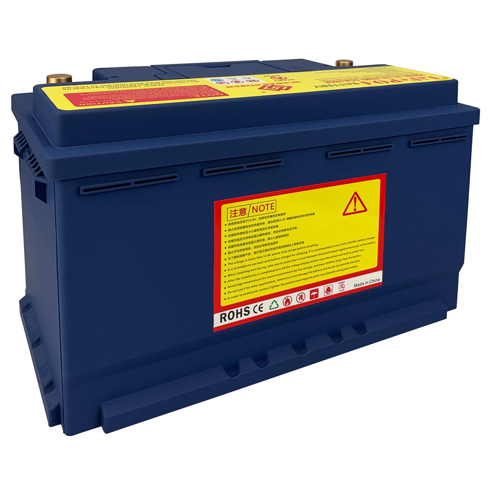 TCBWORTH High Quality 1200CCA Lifepo4 Automobile Battery 12v 80ah 082-20 Deep Cycle Car Battery Lithium Iron Starter Battery