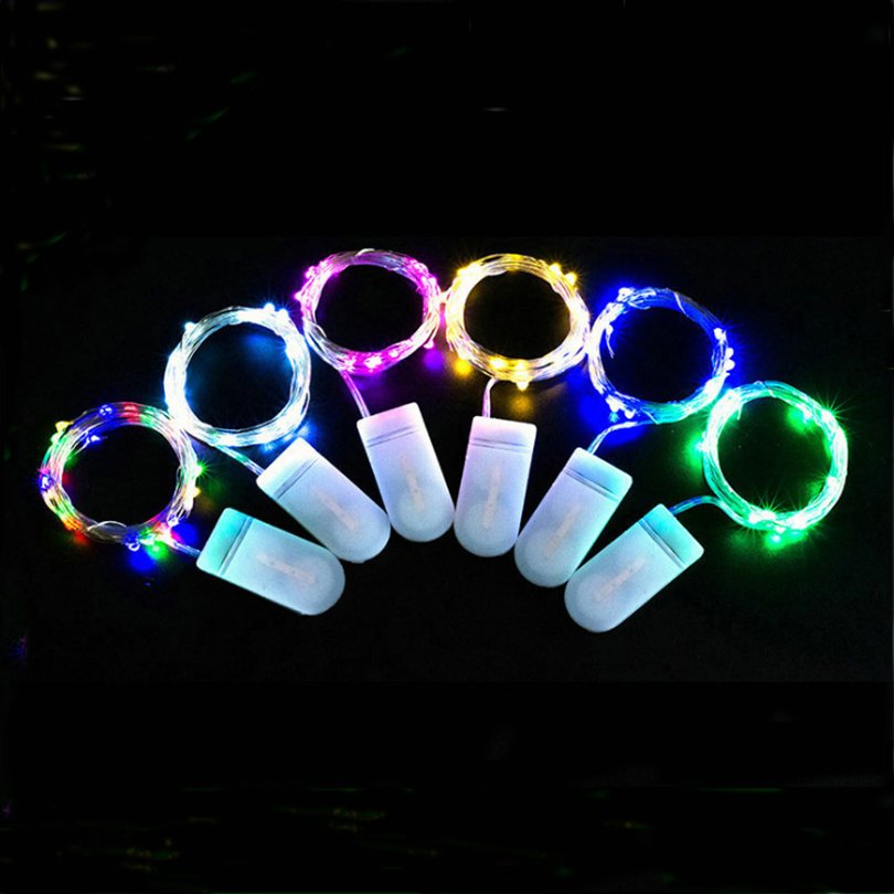 1-5M Fairy Lights CR2032 Battery Powered LED Mini Christmas Light Copper Wire String Light for Wedding Xmas Garland Party Indoor