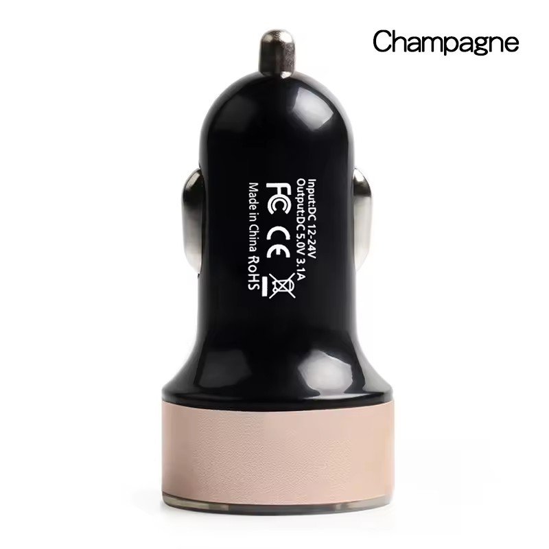 3.1A Car Charger QC3.0 2USB 12-24V LED Digital Fast Charging Cigarette Lighter Socket Adapter for IPhone Car Accessory