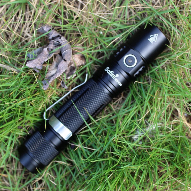 Sofirn SP31V2.0 Super Bright 1200lm Tactical EDC Torch IPX8 Waterproof Rechargeable Pocket Flashlight with Dual Switch