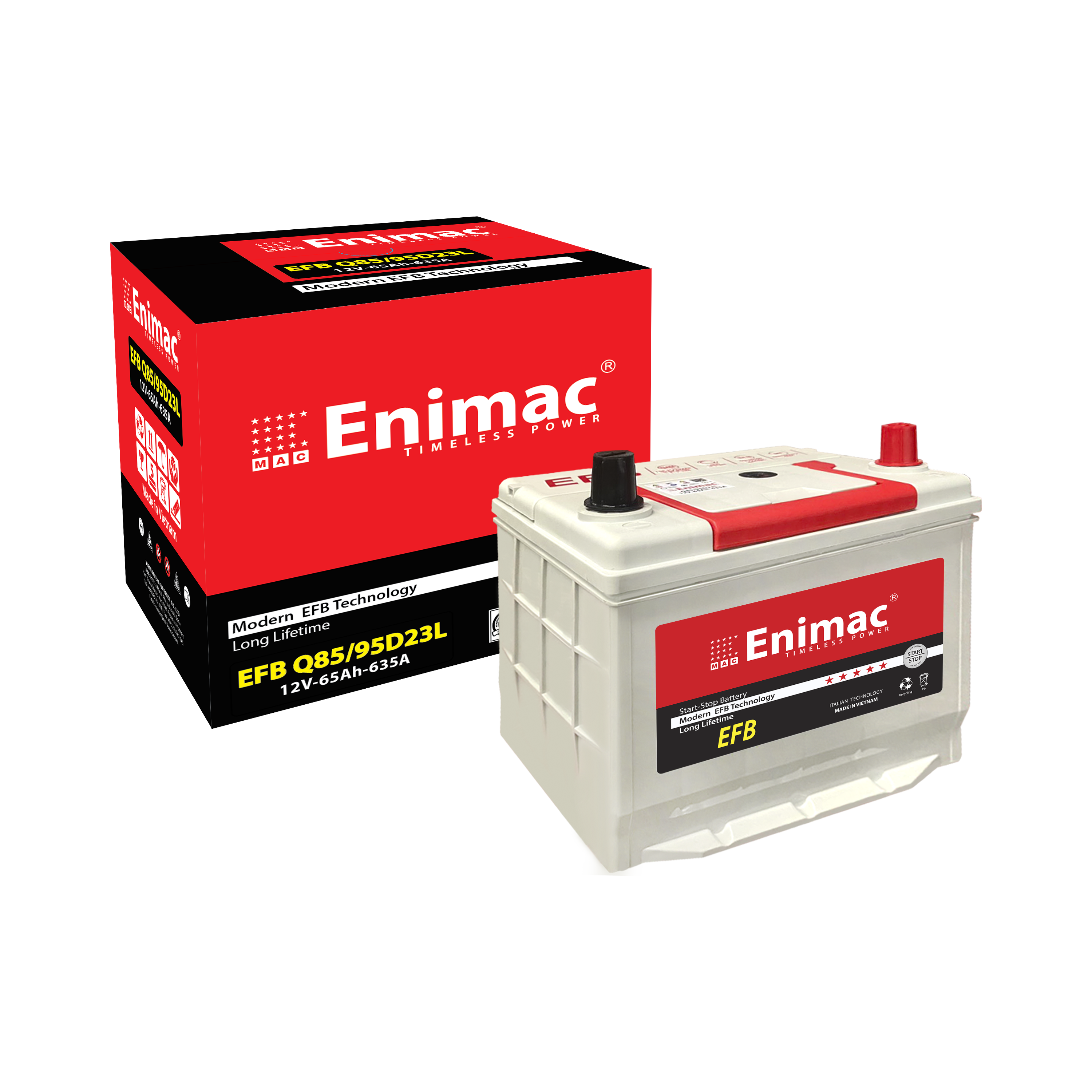 HIGH QUALITY BATTERY for START STOP CAR EFB-Q85/95D23L 12V 65AH AUTOMOTIVE BATTERIES