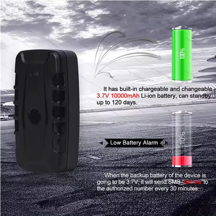 Long Standby 4G 10000mAh Mini GPS Tracker for Vehicle Pets Dashboard Placement with Locator Function Compatible with PC IOS App