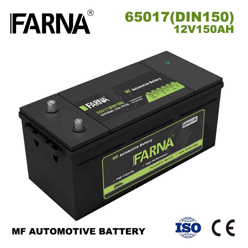 DIN150 12V 150ah Maintenance Free Lead Acid Battery Sealed Car Battery 65017