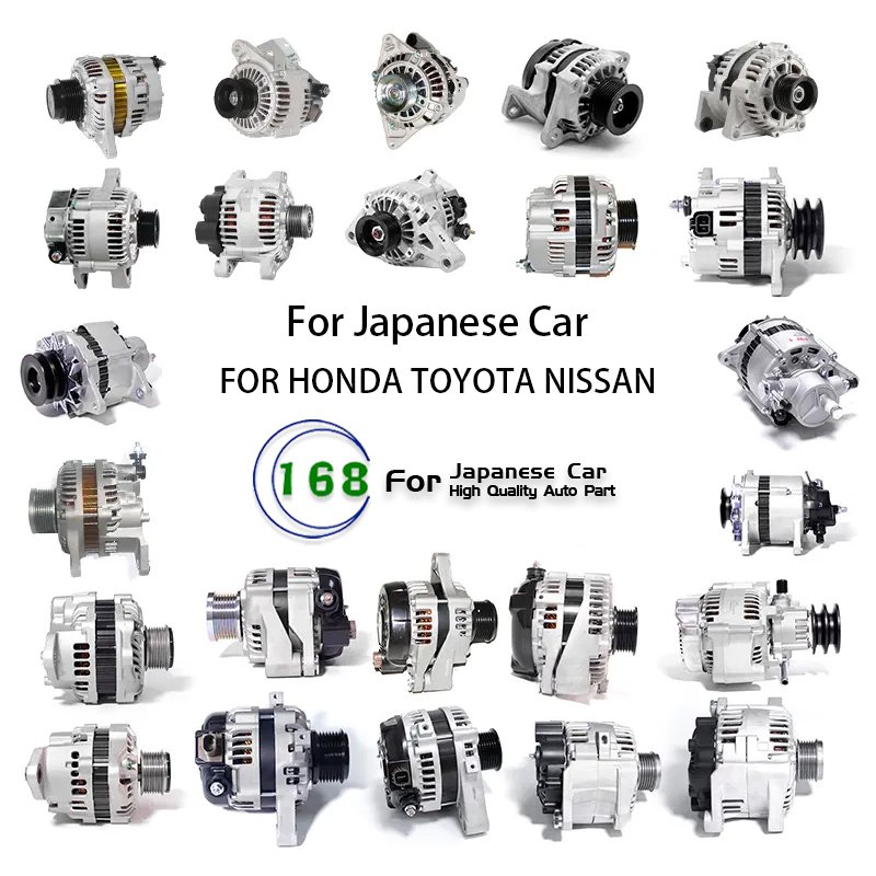 Auto Part 12V 24V Auto Electrical Car Alternator for Toyota Land Cruiser Honda Civic Nissan Suzuki Mitsubishi Lexus