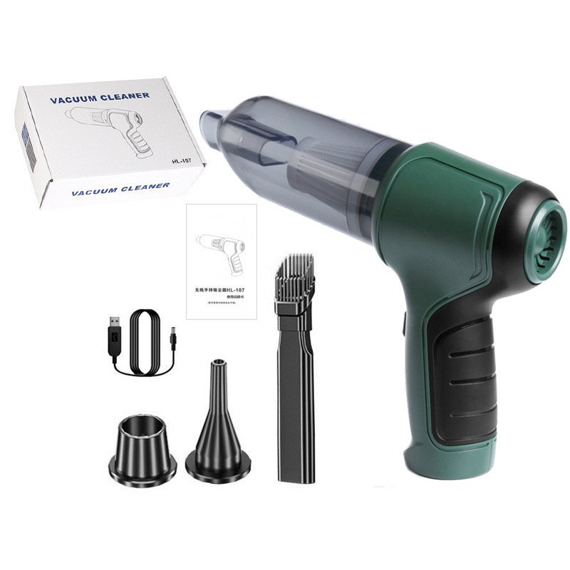 2024 New Household Handheld Dry Wet Home Usb Rechargeable Portable Wireless Mini Car Dual Dust Auto Vacuum Cleaner Cordless