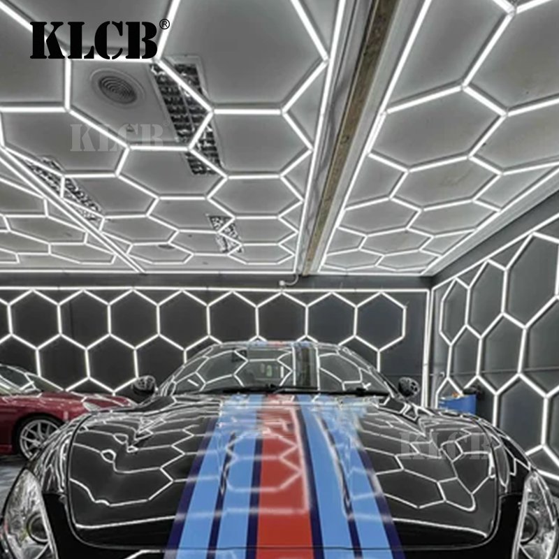 Car Detailing Hexagonal Lights Detail Garages Workshop Lights Lighting Car Wash Workshop