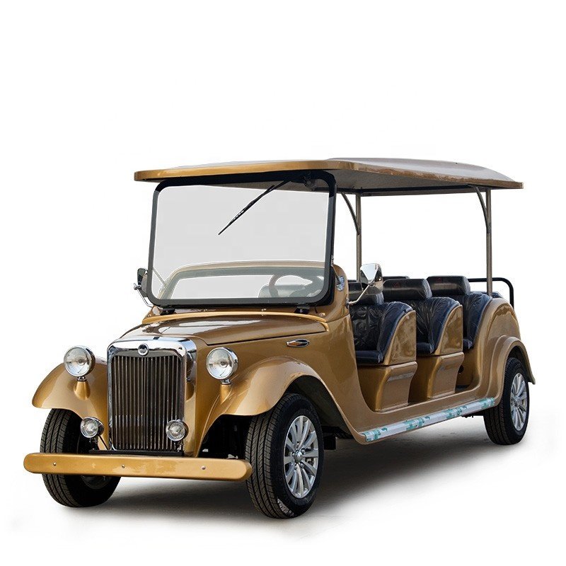 Classic Golf Car 4 Wheel Golf Cart Vintage Car with Electric Lithium Battery