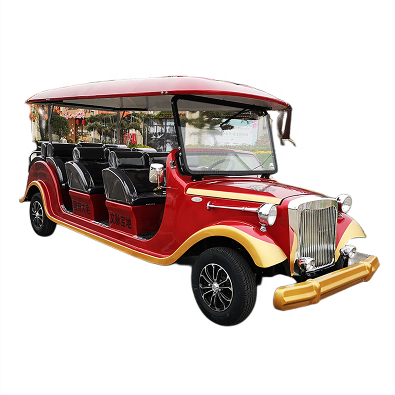 Classic Golf Car 4 Wheel Golf Cart Vintage Car with Electric Lithium Battery