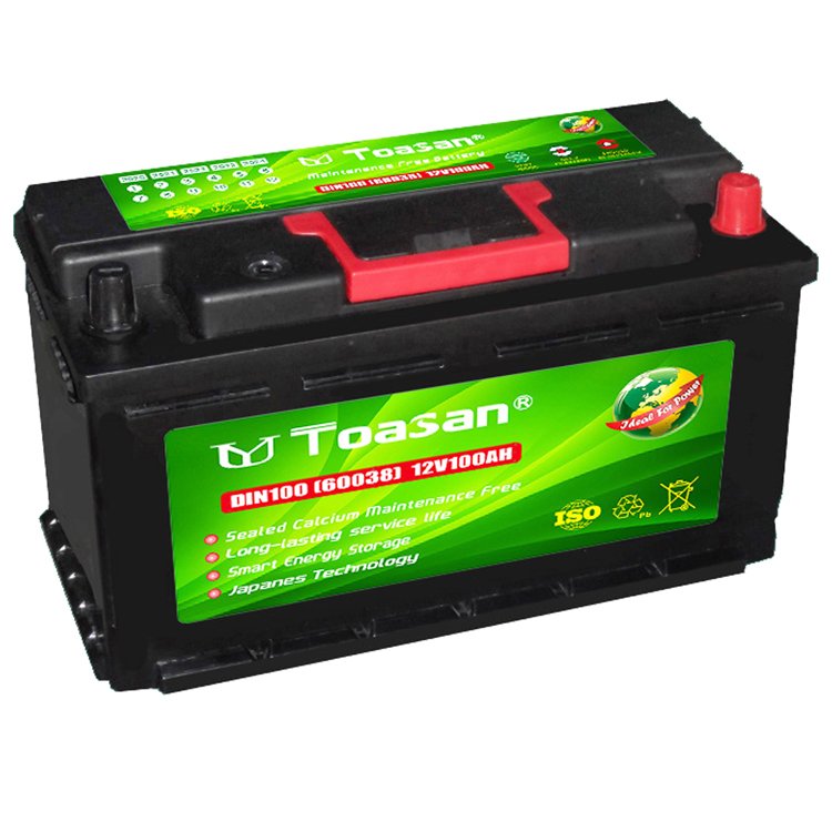 Dry Charged Auto 12V96ah Indonesia Car Battery DIN96