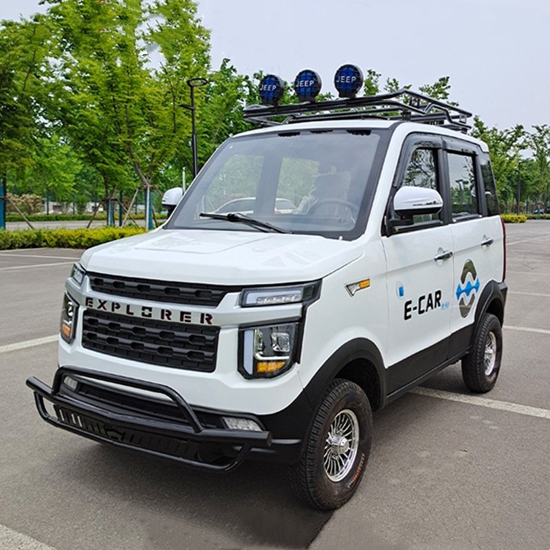 Export Quality Eco Car RHD Type New Energy 4 Wheels Electric Vehicle 72v 1500W Off-road Jeep Electric Car for Adult 5 Fold Seats