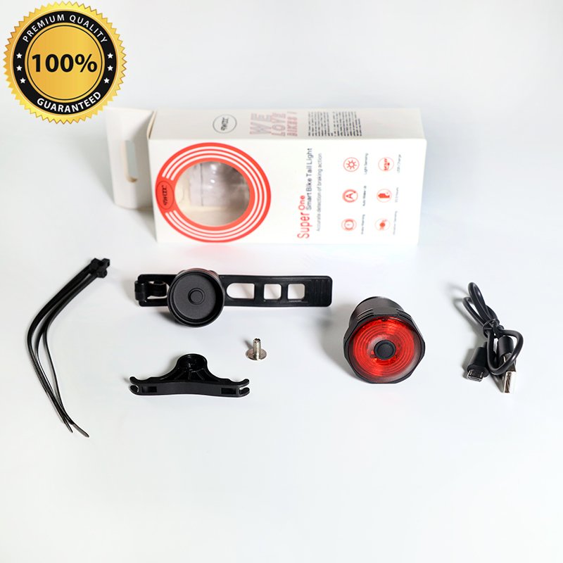 Leadbike Bicycle Rear Light Smart Auto Brake Sensing Tail Light LED Charging Waterproof IPX6 Cycling Taillight Bike Accessories