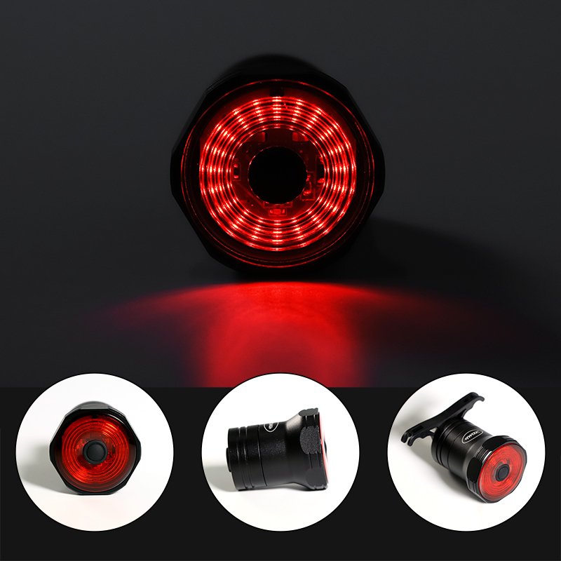 Leadbike Bicycle Rear Light Smart Auto Brake Sensing Tail Light LED Charging Waterproof IPX6 Cycling Taillight Bike Accessories
