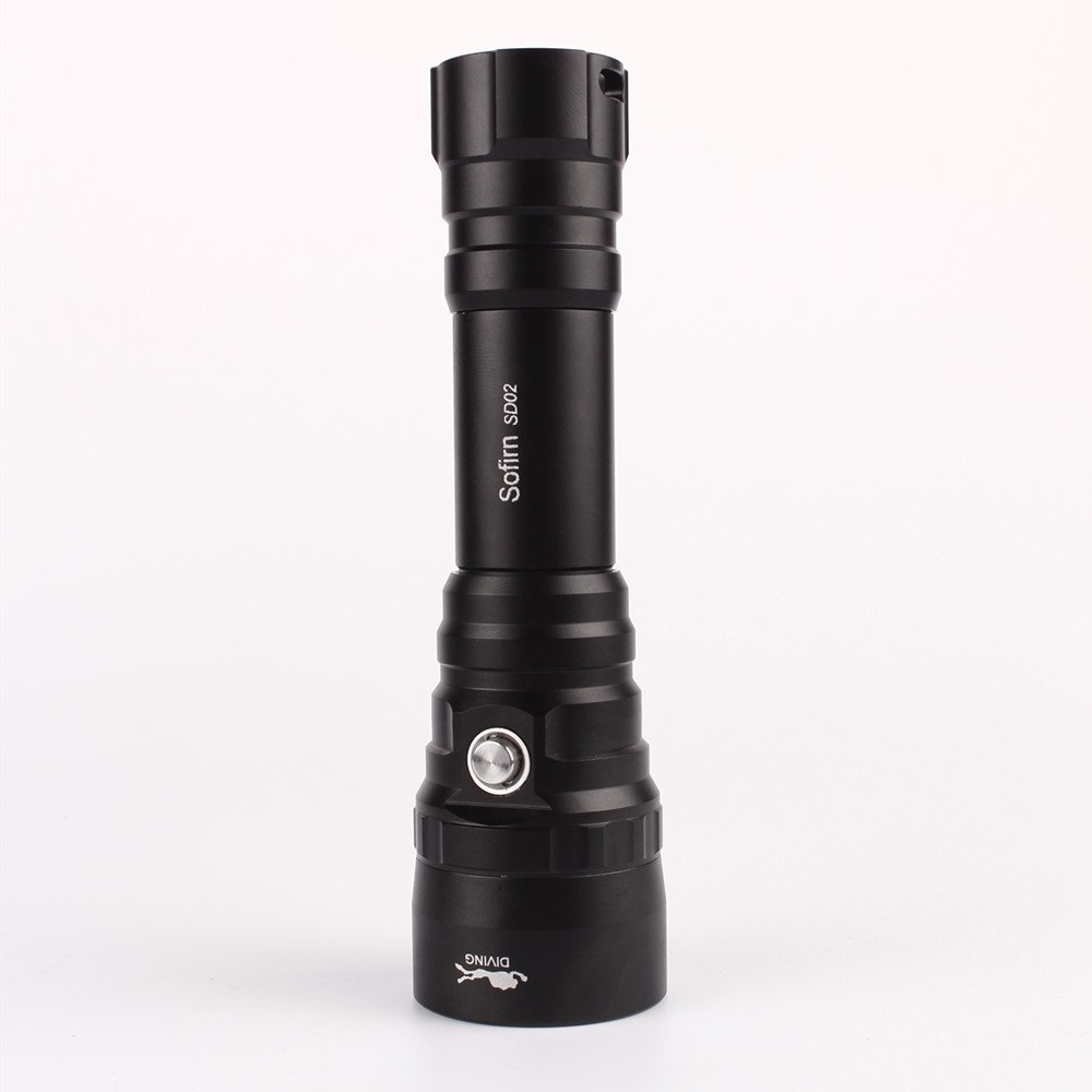 High Power 4000LM Flashlight Diving Pure Copper Base Flashlight with Low Voltage Protection