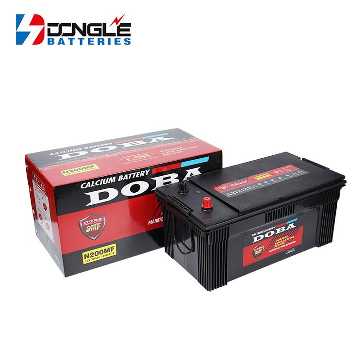 China Factory N200MF High CCA for ASIA Vehicles Charging Lead Acid SMF 12v 200Ah Auto Battery