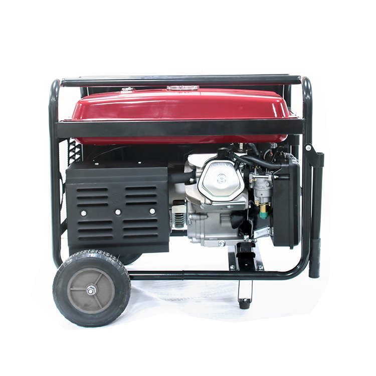 6500W 6.0KW Car Alternator Single Phase 4 Stroke Gasoline Generator Big Power With Handles And Wheels