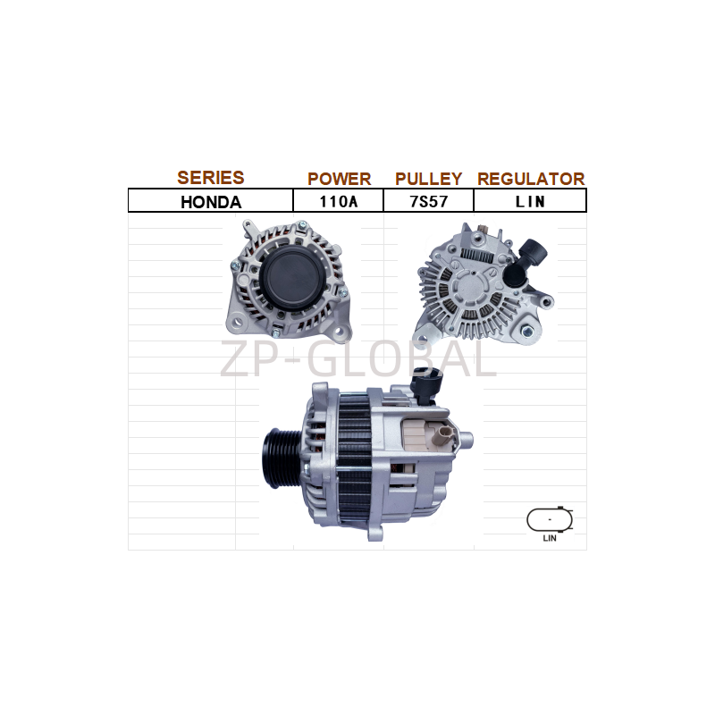 Change-car-car Alternator 31100-5A2-A02 for 14 Models of the Ninth Generation Honda Accord 2.4 (1 Needle)