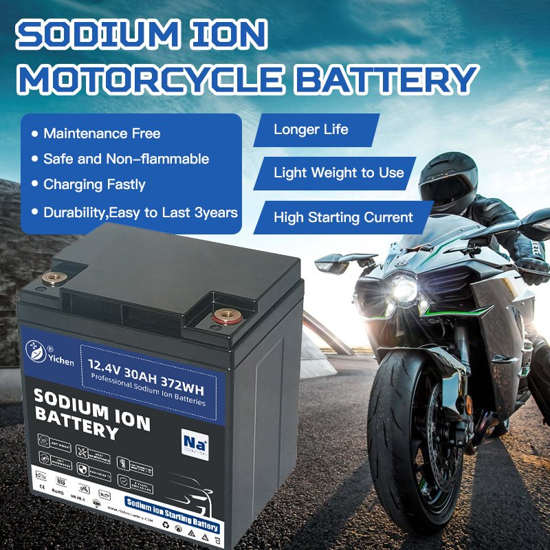 Sunpok Sodium-ion Battery 12V 20Ah 30Ah Sodium Ion Batteries 12 Volts Start Motorcycle Battery on Auto Start