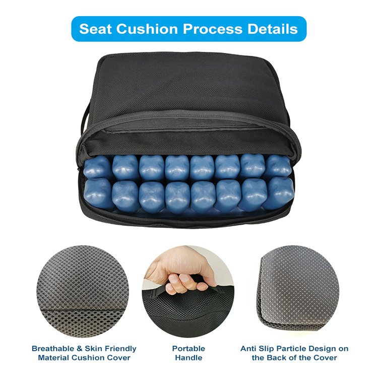 Senyang Best Pressure Relief Office Chair Truck Driver Wheelchair Car Back Pain air Seat Cushion for Long Drives
