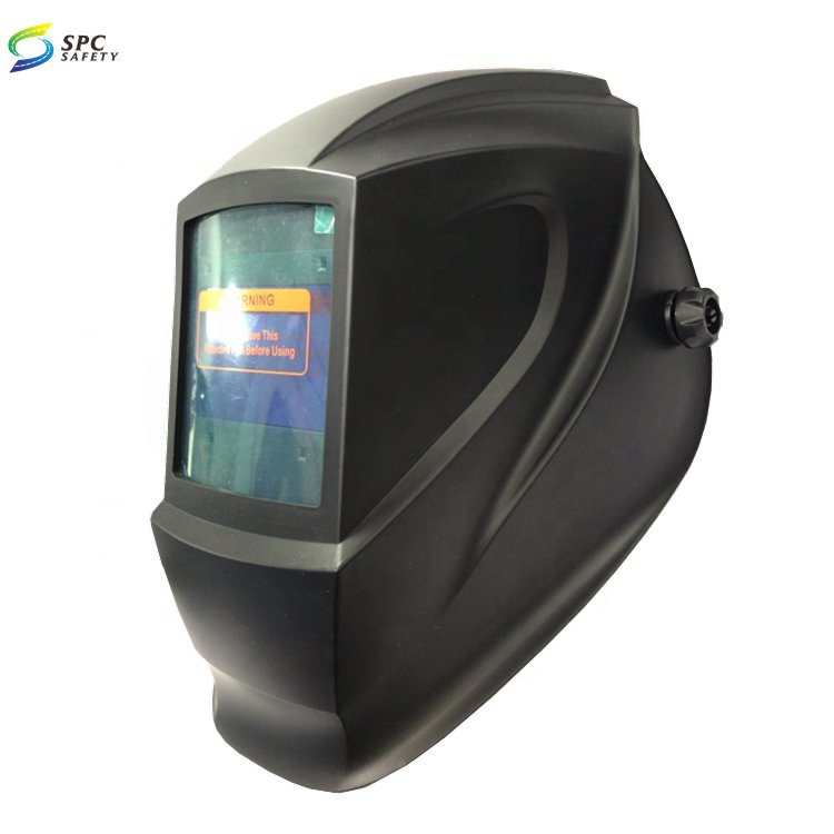 High Quality Carbon Fiber Large Screen Viewing Digital Intelligent Dimming Welder Shield Hood Auto Darkening Welding Mask Helmet