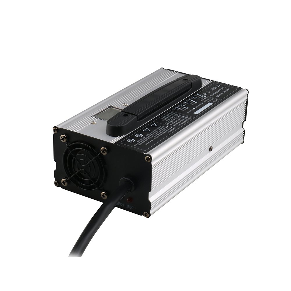 29.2V 20A LiFePO4 Lithium Battery Charger, Fast Charging AC-DC Battery Charger, Fit for 24V Lithium Iron Phosphate Battery