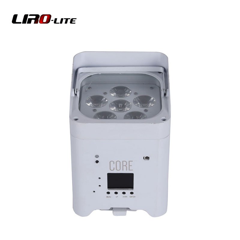 Uplights Battery Wireless 6x18W RGBWAP Led Par Stage Light Battery Uplight Wireless Uplight for DJ Wedding