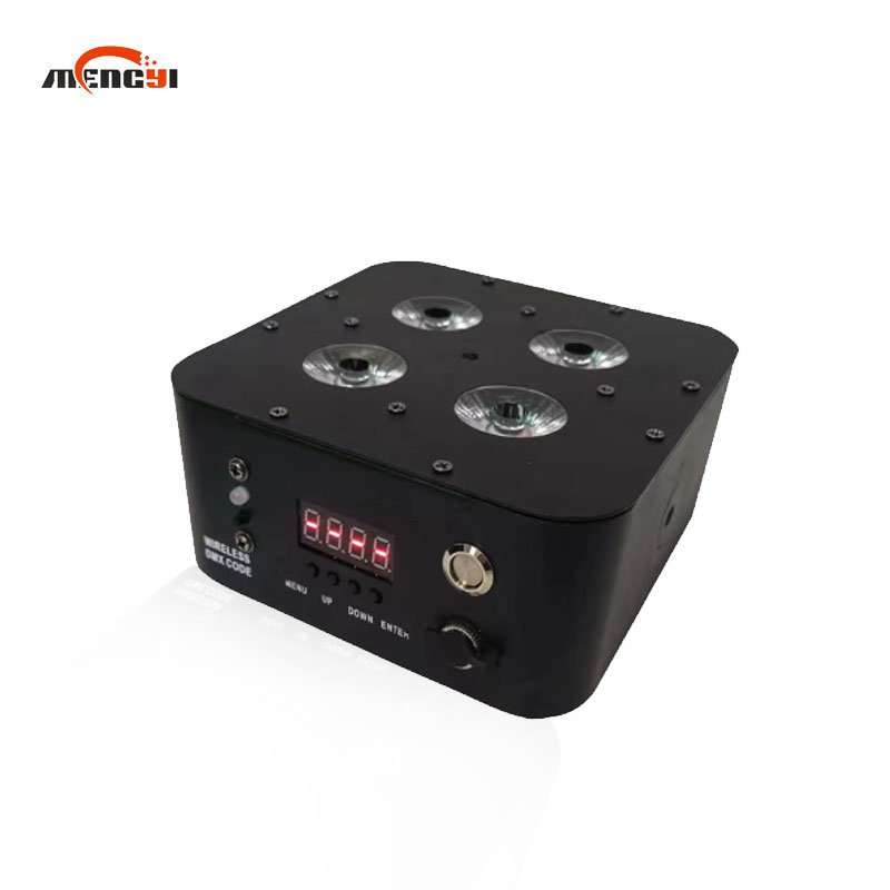High Power DMX Wireless Battery Powered Uplighter Rechargeable 4x18w RGBWA UV 4in1 Uplight Led Par Light