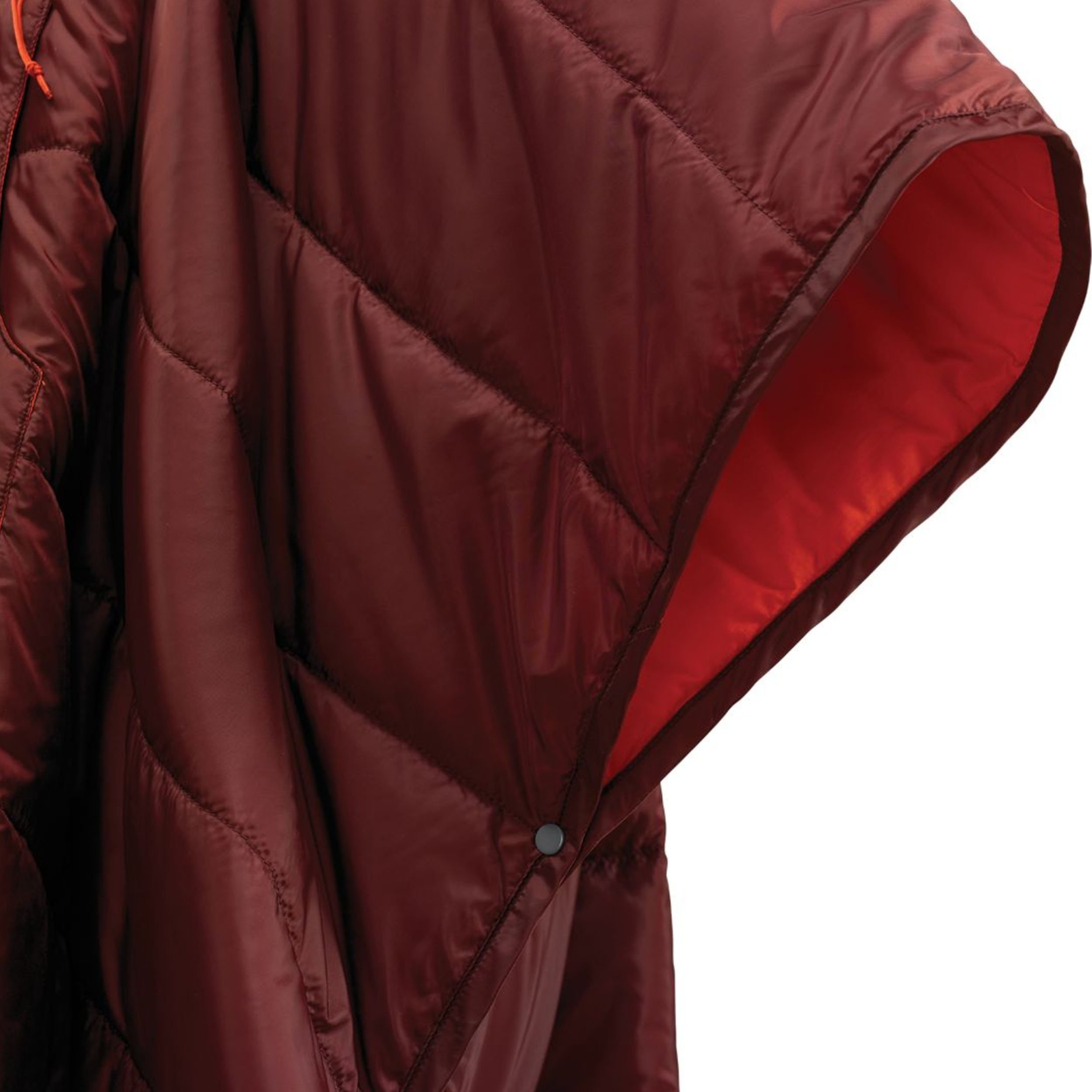 Outdoor Portable Stadium Packable Down Camping Wearable Hooded Poncho Puffy Blanket