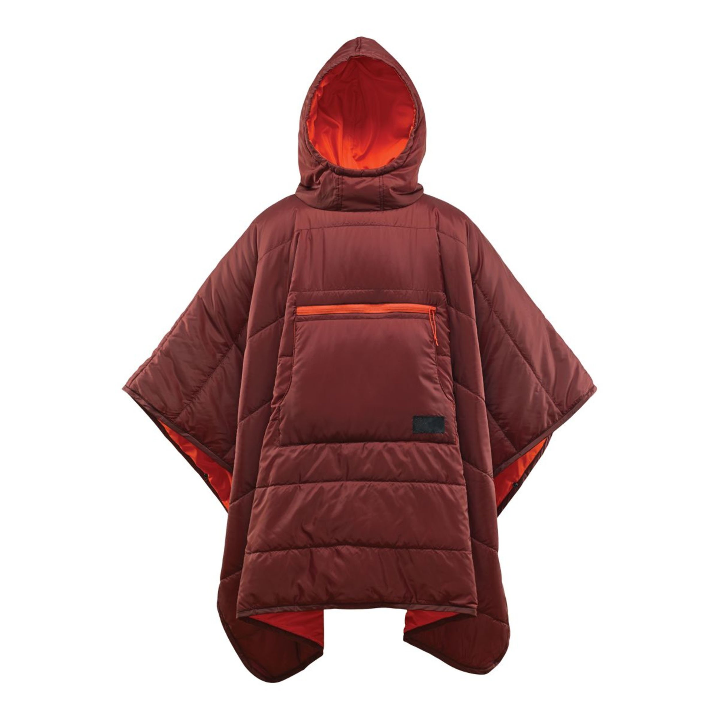 Outdoor Portable Stadium Packable Down Camping Wearable Hooded Poncho Puffy Blanket