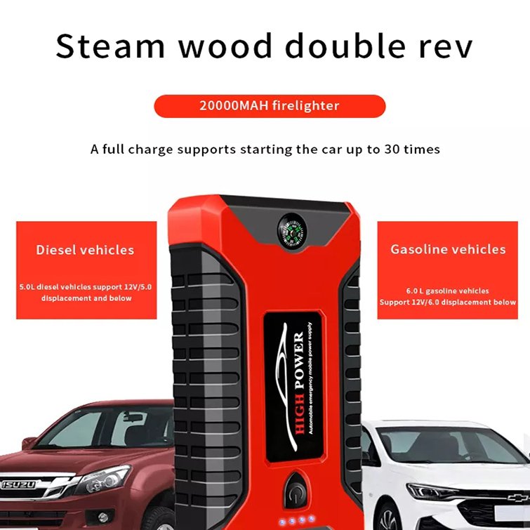 Lithium Ion Battery 12v 20000mAh Starter Power Portable Lithium Battery Car High Power Starter Car