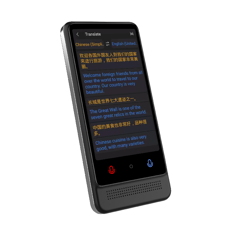 137 Languages Online and 22 Languages Off Line Translation Device Smart AI Translators Support Voice and Photo Translation