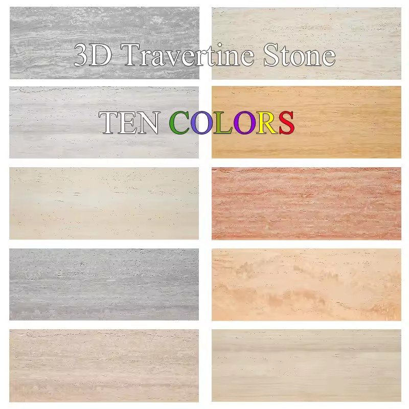 Fireproof Marble Look Stone Travertine Slab Lightweight 3D PU Wall Panel Stone Flexible Cladding Stone for Exterior