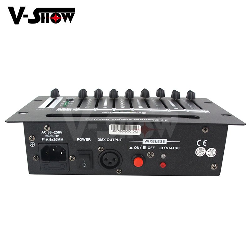 VSHOW C24BW Portable Lithium Battery Mini 24 Channel Wireless DMX Controller for Battery Lighting or More RGB Lamp
