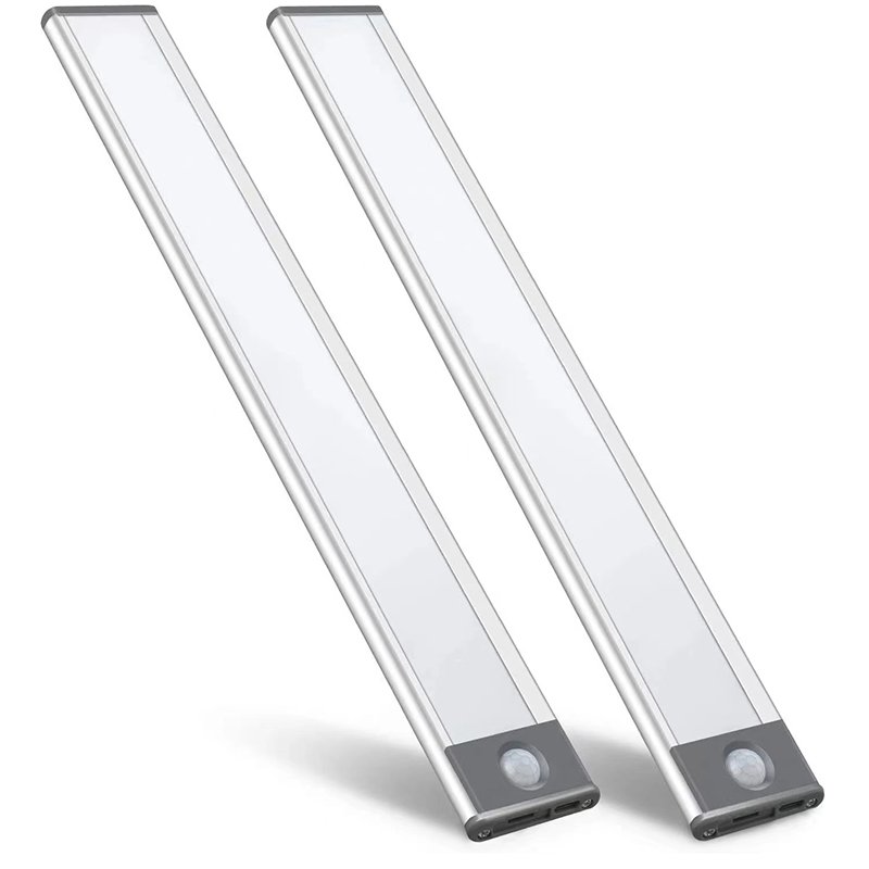 2021 Wholesale Rechargeable LED Motion Sensor Light Battery Operated Remote Control Switch Modern Kitchen Cabinets Closets