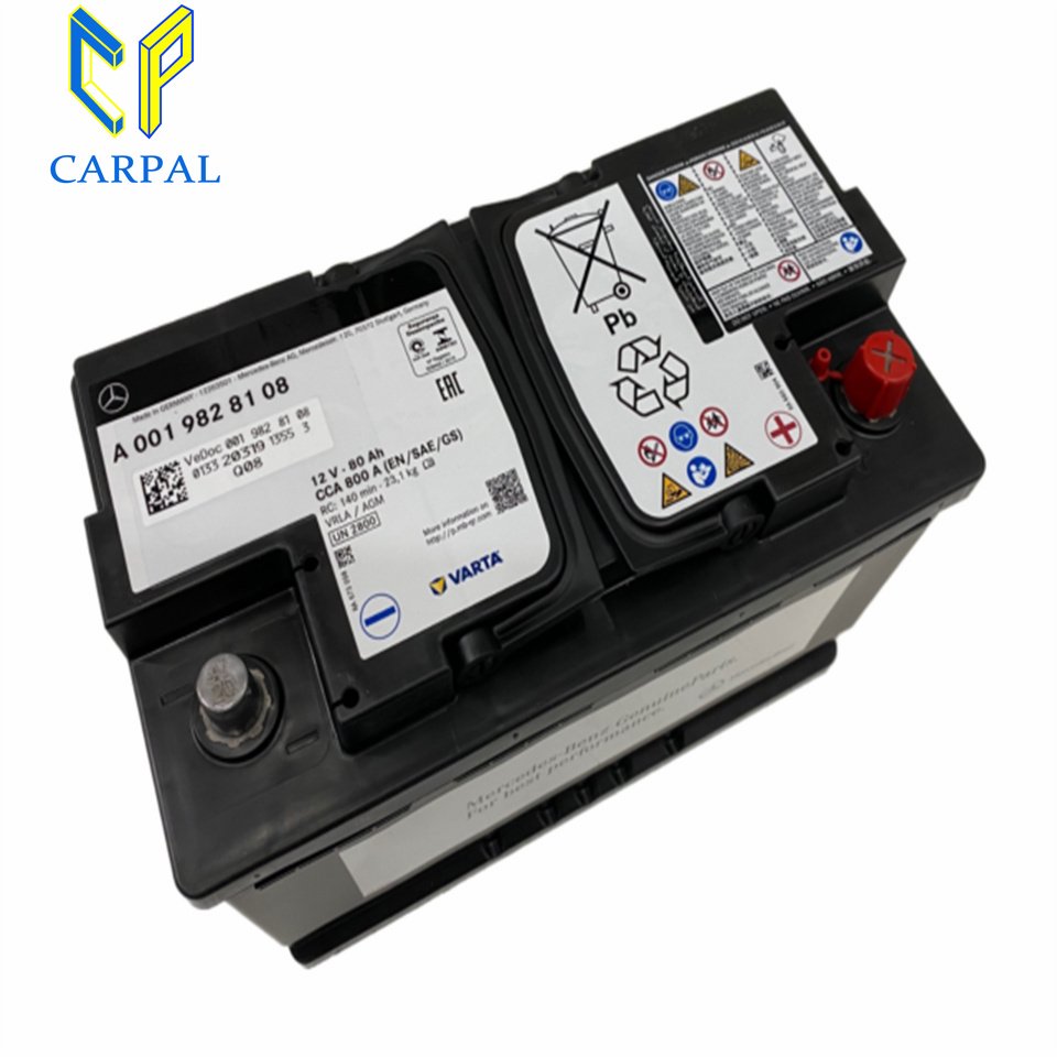 Carpal Factory Sale Car 12V Battery for Mercedes-Benz W246 W177 W205 W213 W176 C190 X290 0019828108