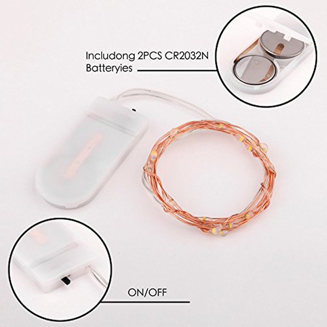 Button Battery Fairy Lights Operated 1M 10LED 2M 20 LED 3M Mini Copper Wire Fairy Lights for Christmas Decoration Fairy Lights