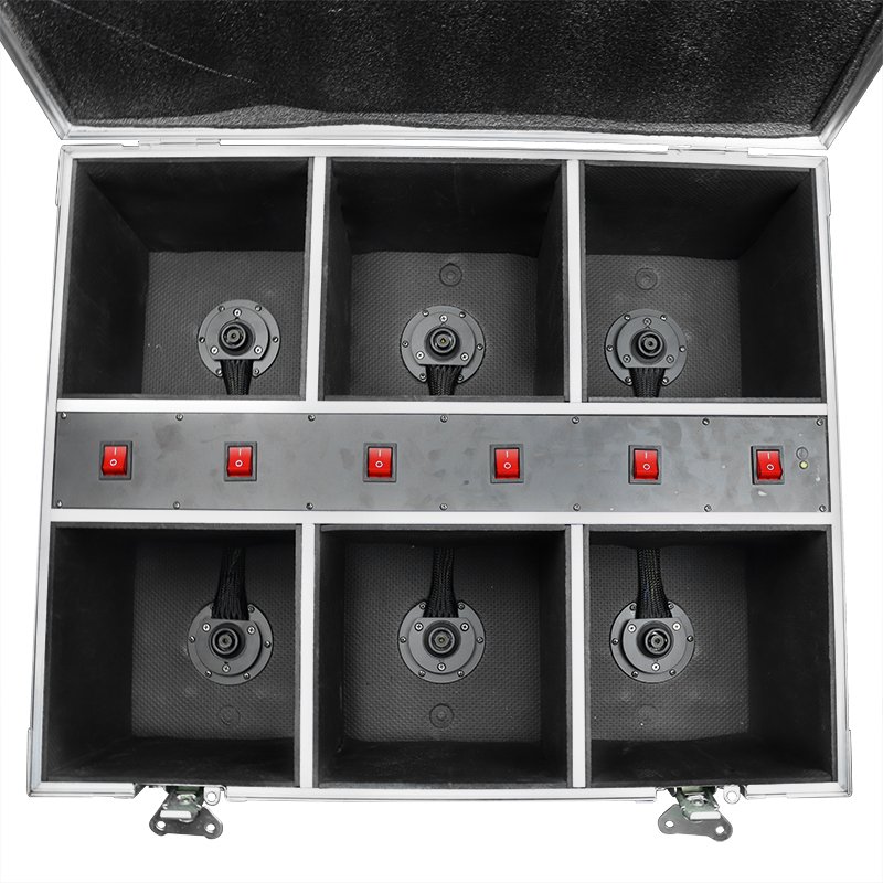 Charge 6in1 Flight case Battery Led Par Light Rgbwa+uv 6in1 9*10W Wireless Dmx Stage Wedding Par Party Pro Dj Event Lighting