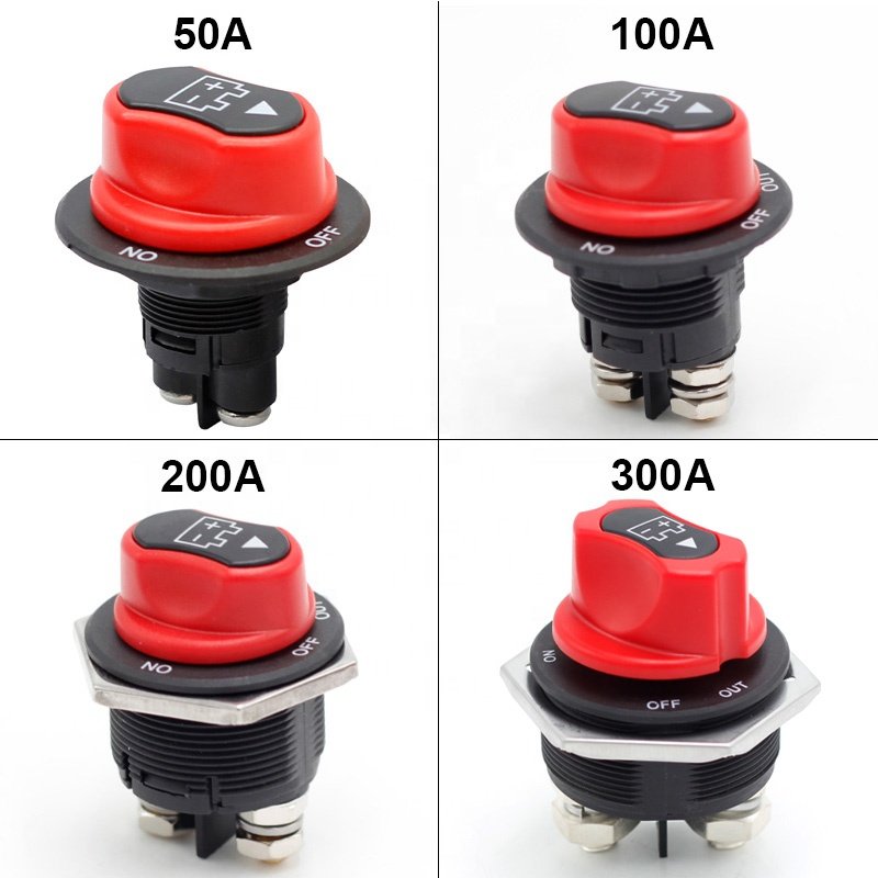 200A Battery Switch Battery Isolator Selector Switch Disconnect Waterproof Switch for Car Boat