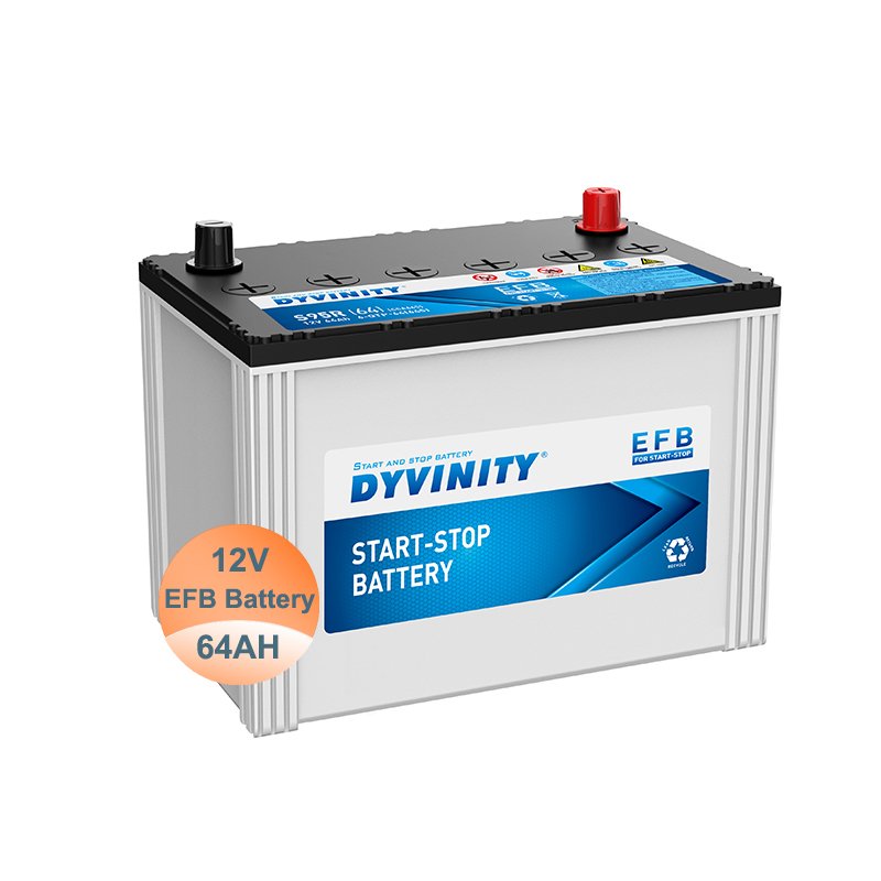 EFB Start Stop System 12V 64ah Lead Acid Car Battery Start Stop Auto Batteries