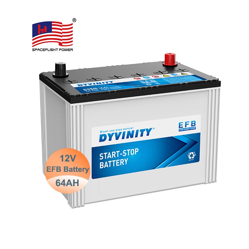 EFB Start Stop System 12V 64ah Lead Acid Car Battery Start Stop Auto Batteries