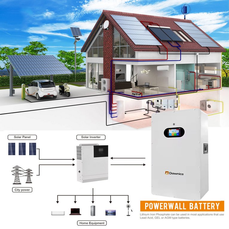 EU Stock 5kwh 10kwh 16kw 20kwh Lithium Solar System 48V 51.2V LiFePo4 280Ah 300Ah 400Ah Battery Pack with BMS