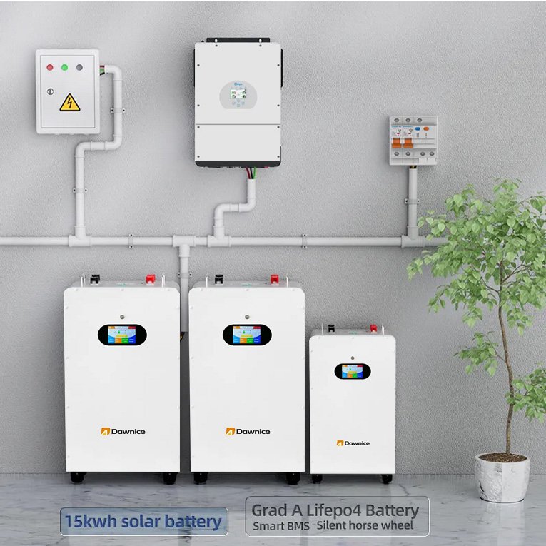 EU Stock 5kwh 10kwh 16kw 20kwh Lithium Solar System 48V 51.2V LiFePo4 280Ah 300Ah 400Ah Battery Pack with BMS