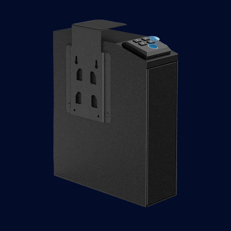 2023New Design Gun Safe Box for Home Convenience Stores bar Banks Blue Silent Fingerprint Electronic Digital Lock Metal Gun