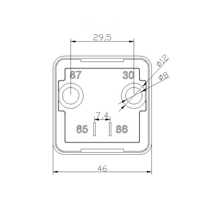 12V 250A 4pin Heavy Duty Starter Relay