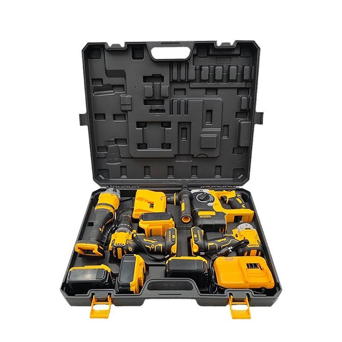 ZY High Quality Electrical Power Combo Kit Cordless Herramientas Drill Machine Set Other Hand Wrench Tool Box Set Tools Kit Tool