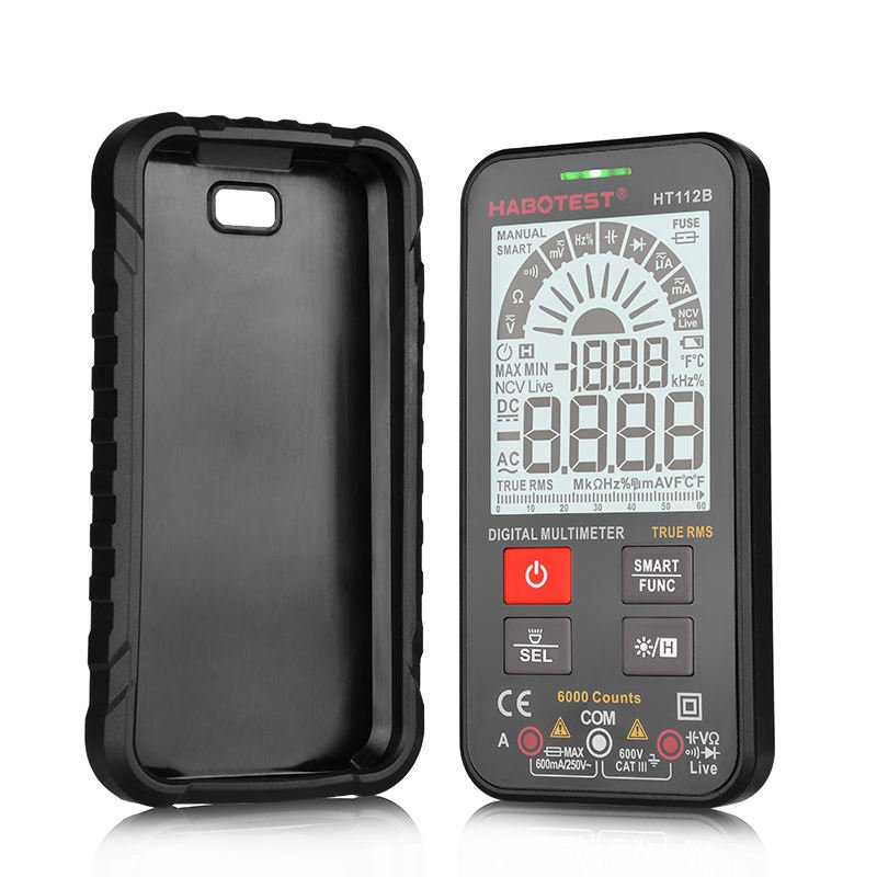 HT112B DMM Multimeter Digital Smart 600V 600mA Auto Range Multi Meter Live NCV Diode Test
