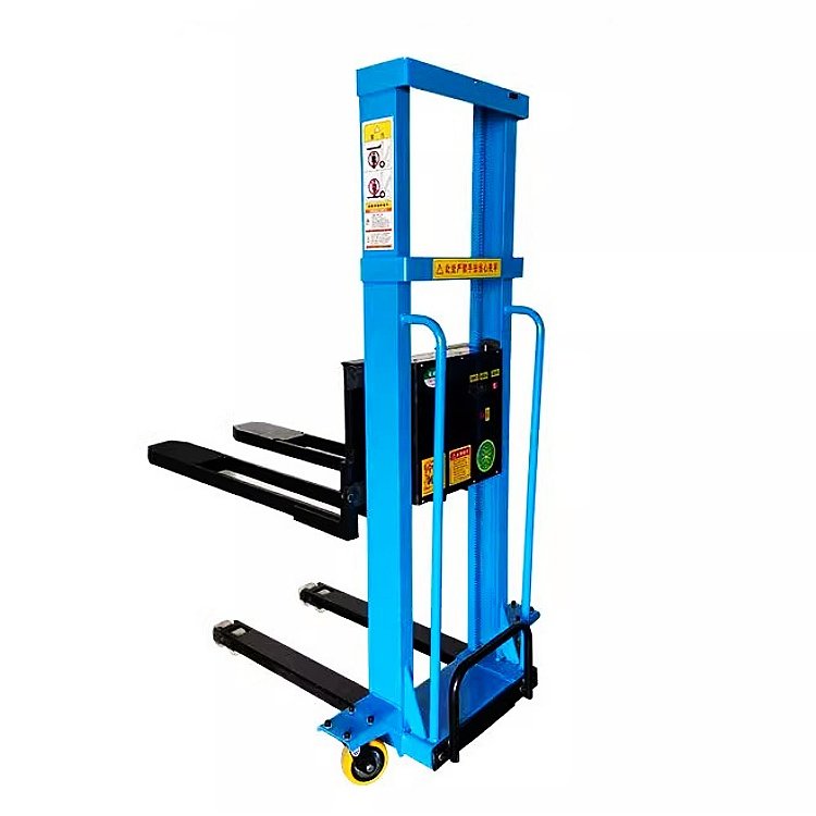 1T Portable Stacker Truck with Auto Lift AC Motor Power Source for Efficient Loading and Unloading of Goods up and Down