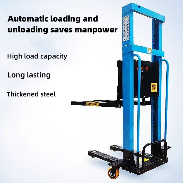 1T Portable Stacker Truck with Auto Lift AC Motor Power Source for Efficient Loading and Unloading of Goods up and Down